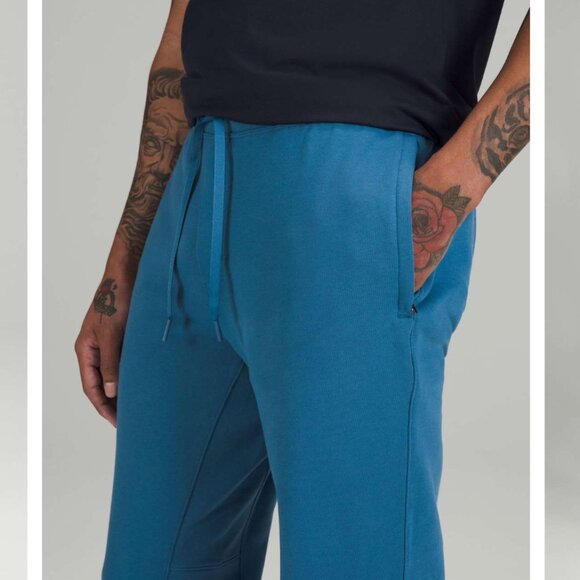 Lululemon Mens Relaxed-Fit French Terry Jogger Size L Light Blue Athleisure - Picture 14 of 15